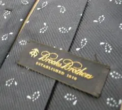 シルク100日本製ブルックスブラザーズネクタイ紺ネイビーブルー青紳士ビジネス