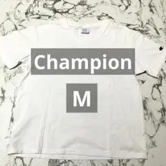 【チャンピオン】 シンプル Vネック Tシャツ ホワイト M