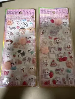 さ*♪様 肉球ぷっくりシール2枚