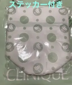 CLINIQUE ハローキティー50周年オリジナル巾着&ステッカー