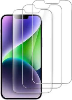 JEDirect iPhone14 6.1インチ用 強化ガラス 3枚セット