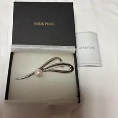WINK PEARL パール付きシルバーブローチ