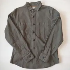 【美品】エルエルビーン 長袖シャツ コットンツイル 無地 ソリッド オリーブ