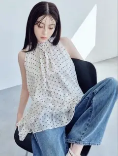 draw drawers Polka dots 2way Tops - メルカリ