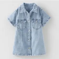 ZARA ザラ　デニムワンピース 半袖 ジーンズ