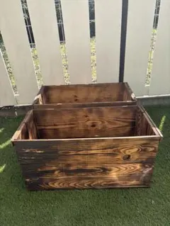 リンゴ箱リメイク　2箱セット