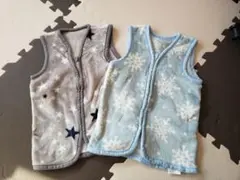 フリースベスト2枚セット　子供用　冬　あったか