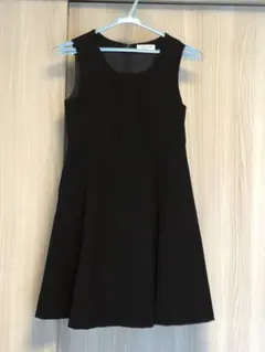 紺色　ノースリーブ Aライン ワンピース　140センチ