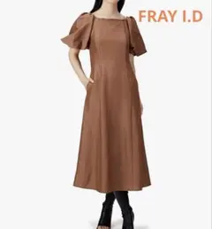 FRAY I.D レースアップパフスリーブワンピース