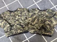 迷彩柄 中綿アウター2着セット