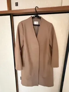 GLACIER レディース ロングコート L ベージュ キャメル