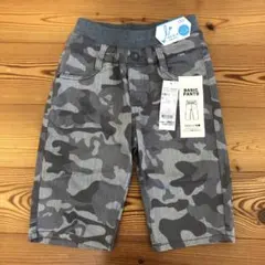 新品　トップバリュ　のびるっち　ツイルハーフパンツ　１３０　半ズボン　ストレッチ