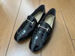 【新品22.5cm】エナメル　ビットローファー