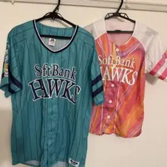 ソフトバンクホークス ピンクユニフォーム　M 水色ユニフォーム　L レディース