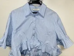 GU×rokh ペプラムシャツ Mサイズ