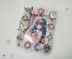 ピンク Y2K 推し活 韓国系 硬質ケース ホイップデコ トレカケース B8