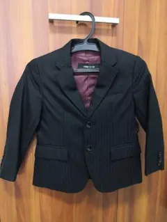 COMME CA ISM 黒 ストライプ スーツ 3点セット　100センチ