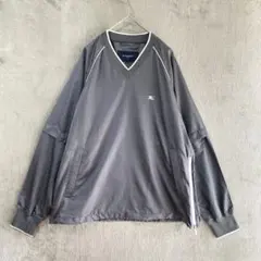 美品✨BURBERRY GOLF/ゴルフウェア/M/Vネック 2way ロゴ