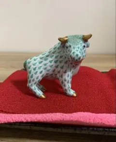 うし(丑・牛・グリーン) ヘレンド/Herend干支置物