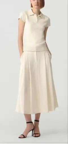 セオリー　Admiral Crepe Double Pleat Skirt
