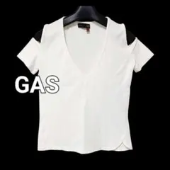 GAS ガス 肩空き カットソー Tシャツ ギャル ホワイト 美品のサムネイル