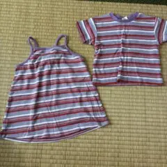 BREEZE ベビー服 ワンピース Tシャツ 2点セット 80cm