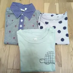 110 子供用 Tシャツ ポロシャツ まとめ　ユニクロ　西松屋　無印良品のサムネイル