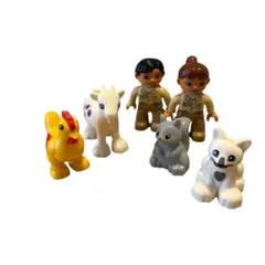 LEGO デュプロ 互換 動物園セット 飼育員 動物フィギュア