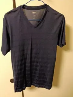 UNIQLO DRY-EX Vネック Tシャツ ネイビー Mサイズ