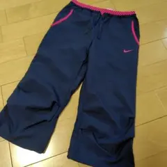 【美品】ナイキ　スポーツパンツ　Sサイズ ネイビー×ピンク