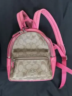 COACH コーチ リュック シグネチャー ピンク