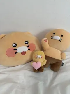 カカオフレンズ ライアン＆チュンシク＆ピーチぬいぐるみ 3個セット