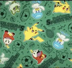 レア☆ポケモン生地ポケットモンスター生地スポーツ柄サッカー野球テニスラグビー卓球
