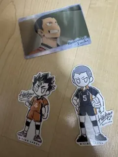 ハイキュー!! ステッカー・カード 田中 龍之介 西谷夕