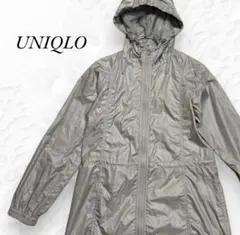 ユニクロ ジャケット パーカー アウター フード フルジップ グレー キレイめ