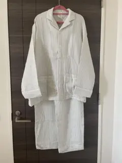 新品☆ジェラートピケ☆メンズ☆綿100☆ストライプ☆パジャマ☆コットン☆ガーゼ