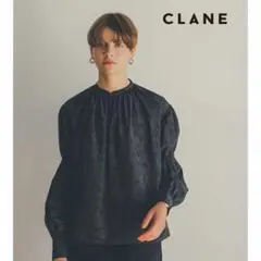 CLANE ドット柄 ペプラムブラウス 長袖 ブラウン - メルカリ