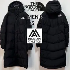 日本未入ノースフェイス　メンズ　ロングダウンジャケット　ベンチコート　黒　S