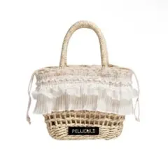 PELLICULE ペリキュール frill lace basket bag - メルカリ