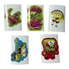 スポンジ・ボブ ステッカー 5枚セット 11cm