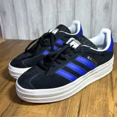 【美品】adidas Gazelle Bold ガゼルボールド　ブラック/ブルー