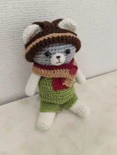 あみぐるみ　りんご畑のクマさん