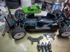 タミヤ M05PROブルーメッキバージョン中古品オプションパーツ満載