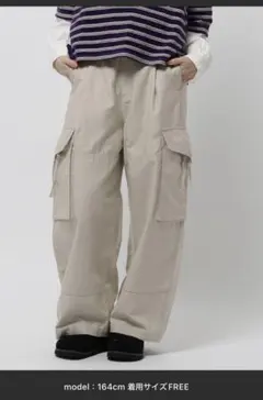 新品未使用】 サウンズグッド ナイロンサロペット カーゴパンツ 