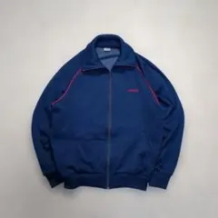 ✨80s！L✨adidas ヴィンテージ ジャージ 西ドイツ デサント ネイビー
