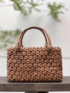 人気！売れ筋商品】 山葡萄バッグ楕円v型花結び - メルカリ