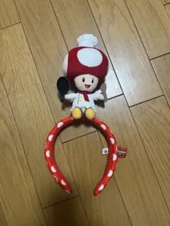 キノピオ カチューシャ型ぬいぐるみ フライパン付き