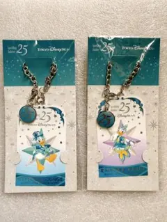 ディズニー ドナルドダック チャーム エンパイアグリル 非売品 2個セット ドナルドダック - ドナルドチャーム ディズニーシー20周年 エンパイア