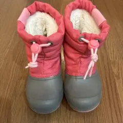 【美品】キッズ　スノーブーツ　ピンク　17.0