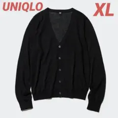【UNIQLO】ライトVネックカーディガン⭐︎ブラック⭐︎XL